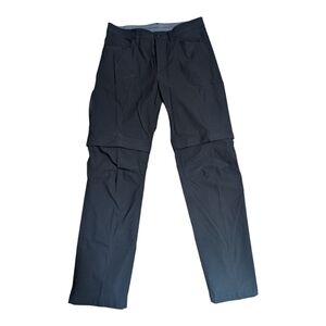 Eddie Bauer black convertible cargo pants shorts EUC 32x32 lightweight hiking